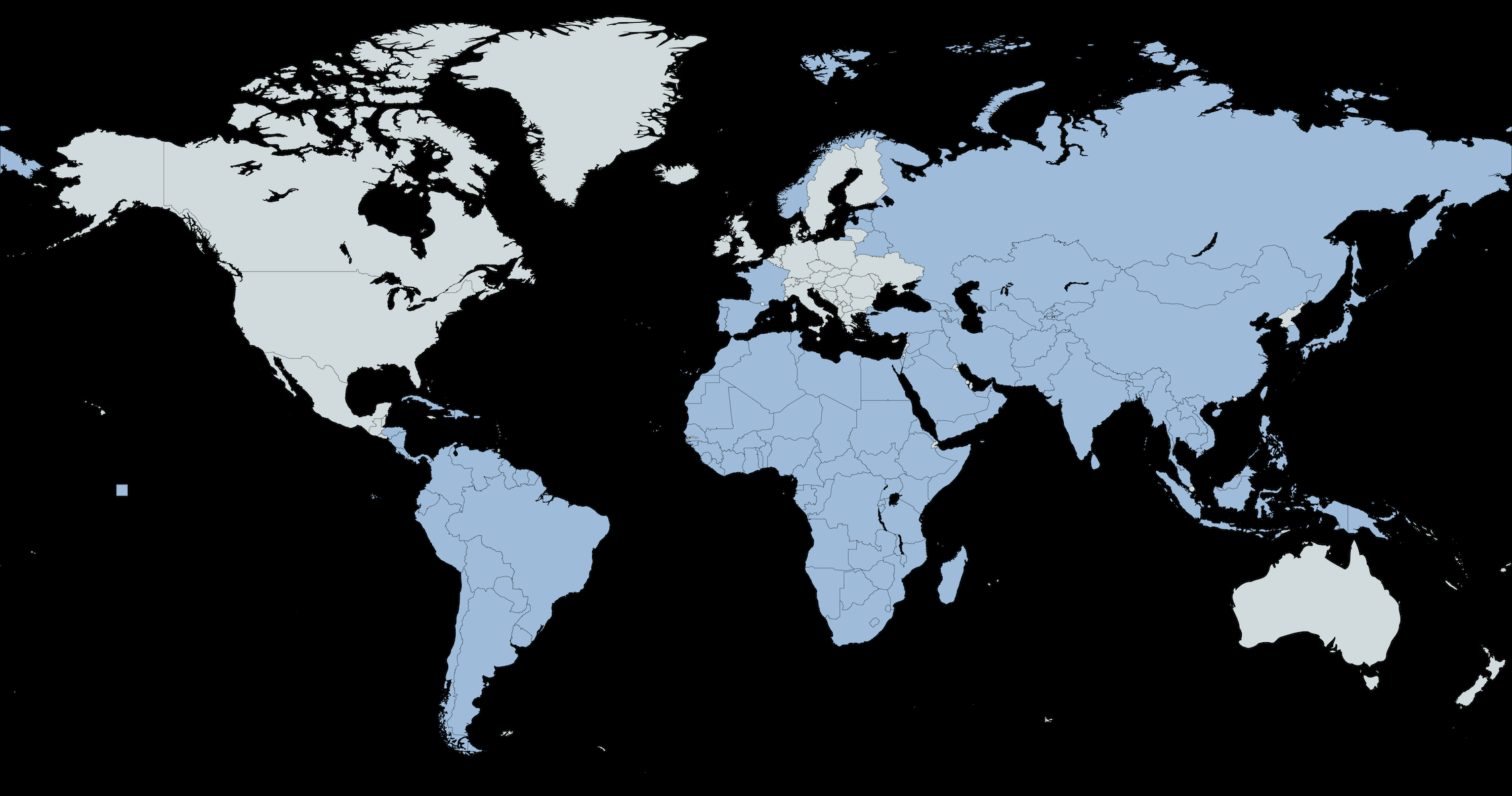 Advector Media global coverage map
